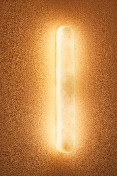 Applique murale LED en albâtre Rieti