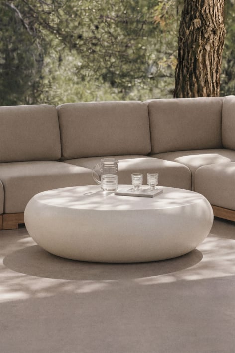 Table basse de jardin en ciment Xaria - ↔︎ 100 cm