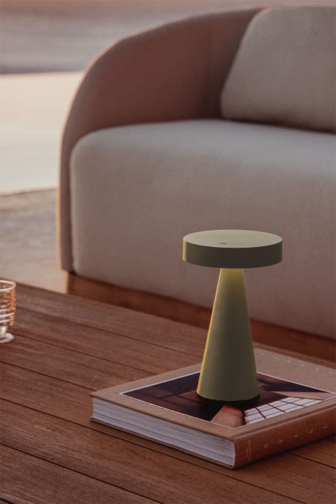 Lampe de table LED sans fil pour extérieur en fer Catinca