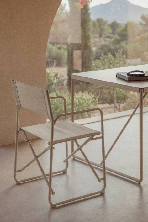Chaise de réalisateur pliante en acier Melida