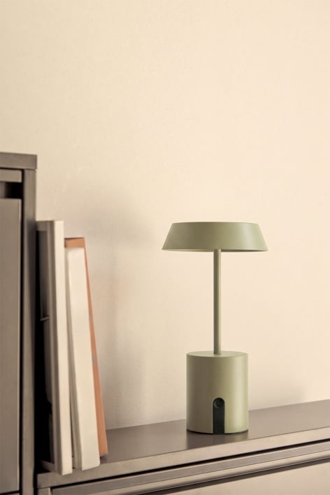 Lampe de table LED sans fil Uliana - Vert Kaki