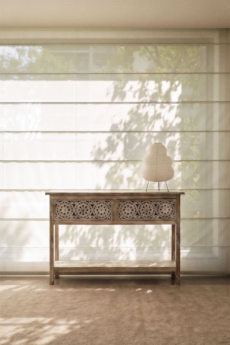 Console d'entrée 120x40 cm en bois de manguier Ardel