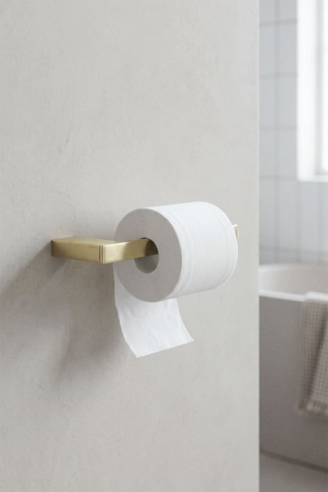 Porte-papier toilette en acier inoxydable or brossé Olvam - Or brossé