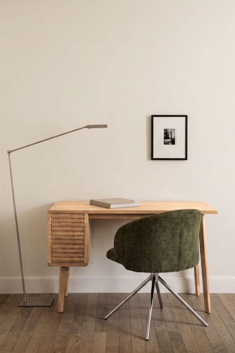 Bureau 125x60 cm en bois Deleyna