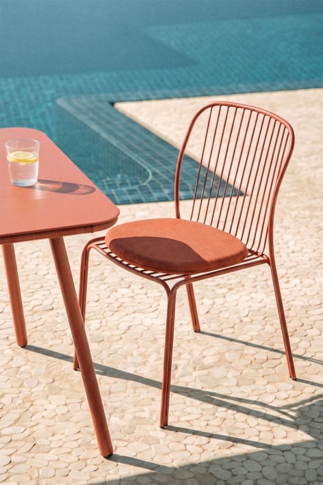 Chaise de jardin en acier Anerina - Terracota