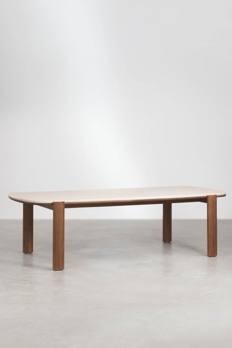 Table de jardin rectangulaire 260x115 cm en bois d'acacia Vetra