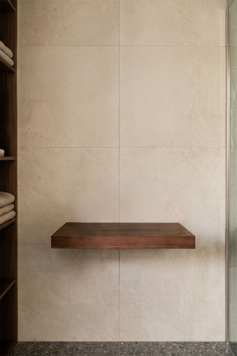 Ensemble de meuble de salle de bain suspendu en bois de teck Venetian
