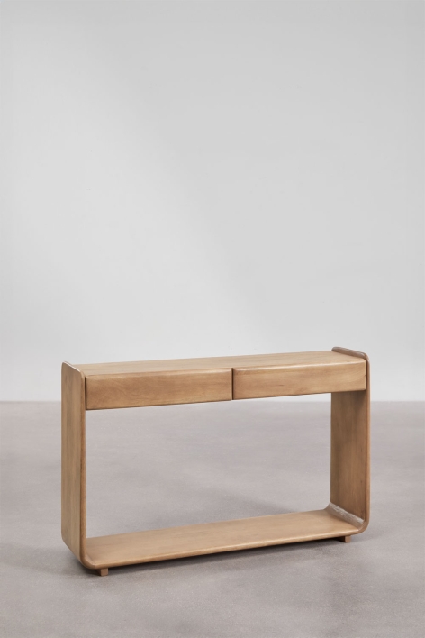 Console d'entrée rectangulaire 120x30 cm en bois Tinsley