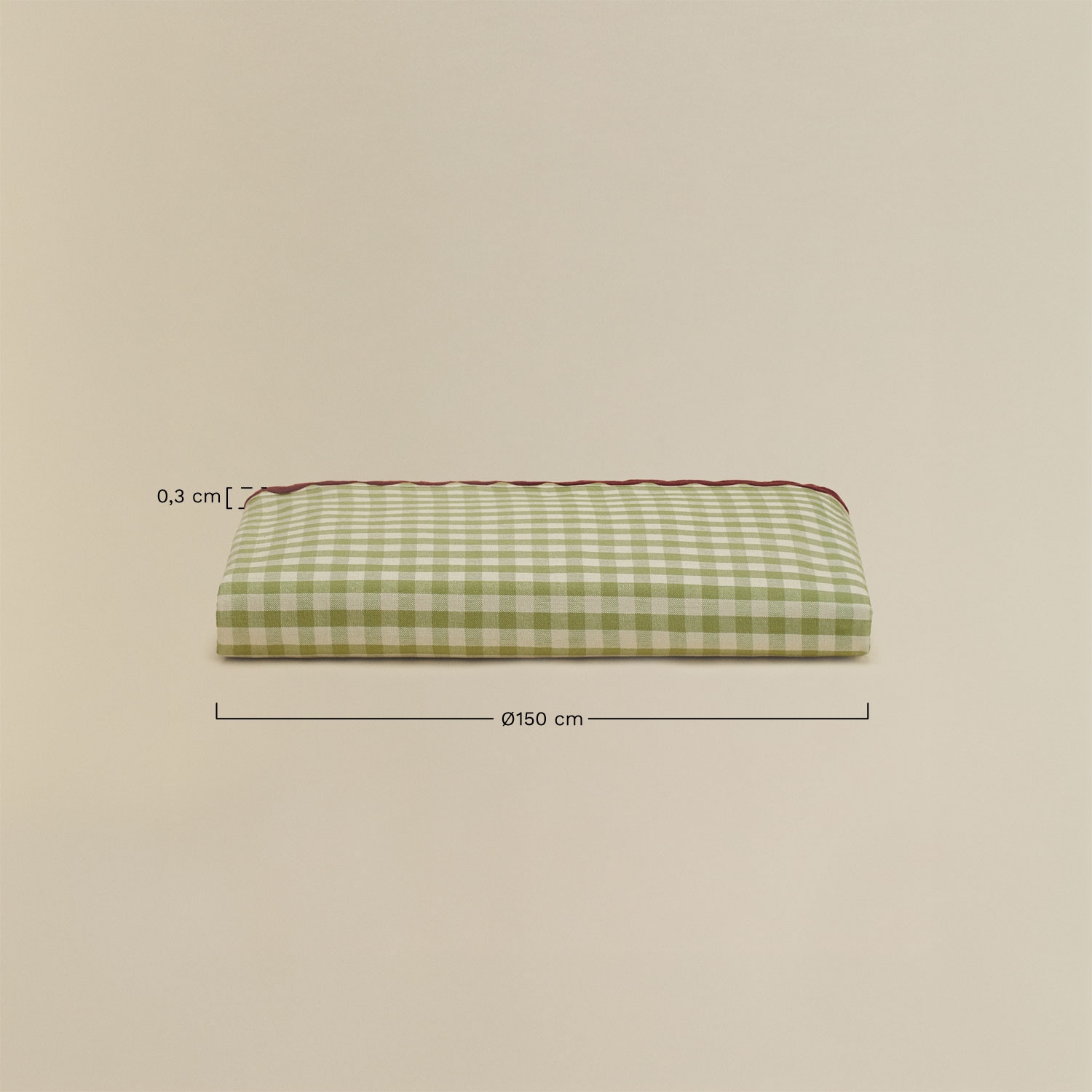Nappe Ø150 cm en coton Isvel, mesures