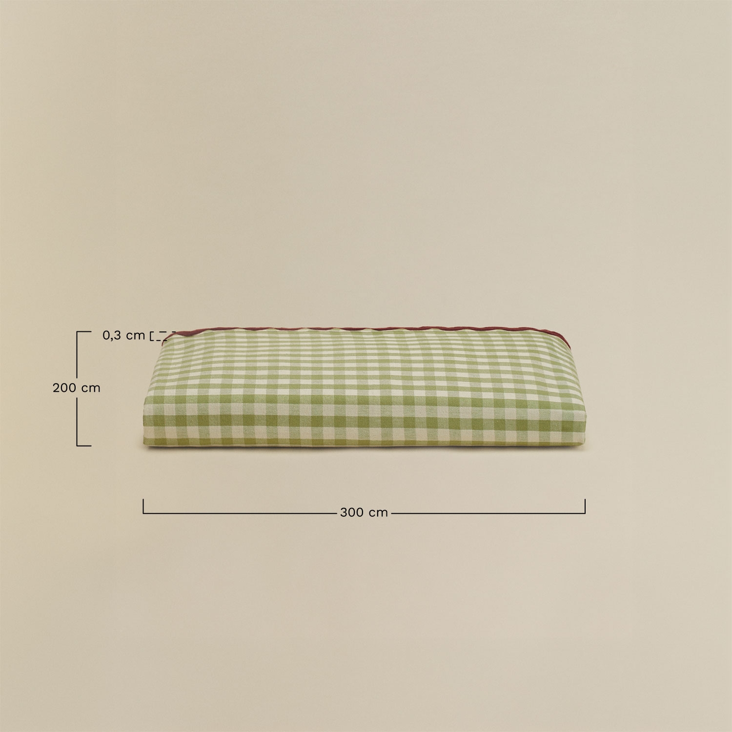Nappe en coton Isvel, mesures