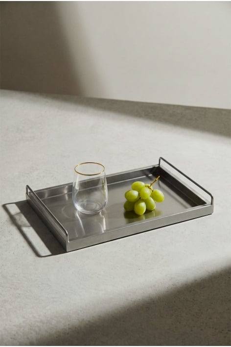 Plateau décoratif en acier inoxydable Wimeli
