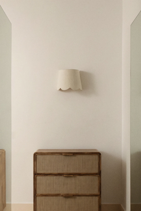 Applique murale en fer et coton Ebere