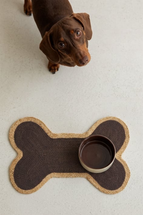 Tapis pour animaux 45x70 cm jute brun jute - brun chocolat Zeinara