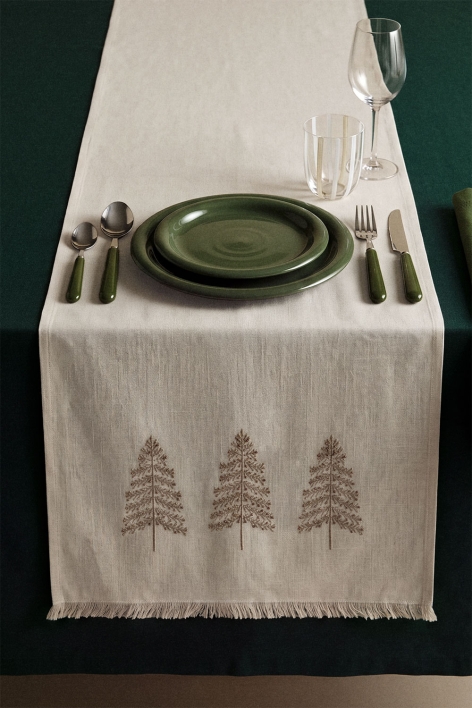 Chemin de table 50x160 cm en coton Rovaire