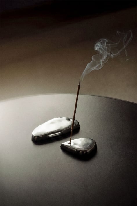 Set de 2 brûleurs à encens en aluminium Veylen