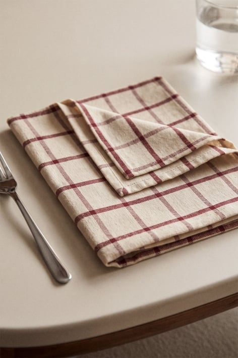 Pack de 2 serviettes en coton Oriska