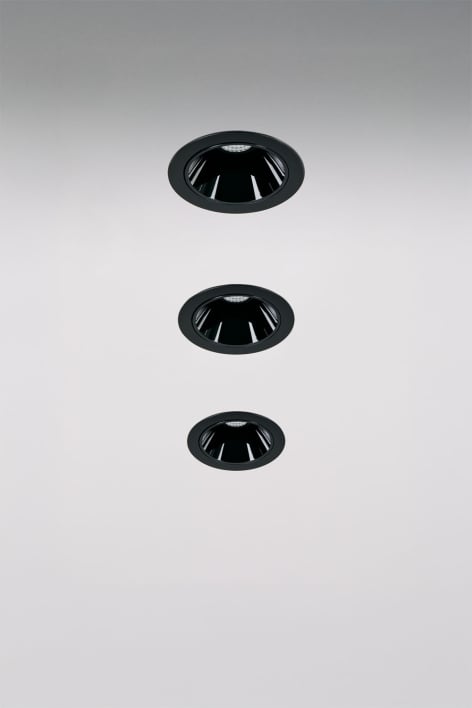 Lot de 3 spots LED trimless Ø7 cm en aluminium avec allumage et extinction progressifs Luisiana