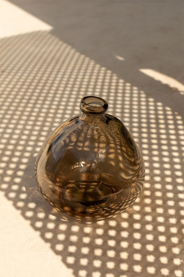 Grand Vase – jaune, verre recyclé - JOME