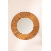 Miroir rond en bois recyclé (Ø100 cm) Rand, image miniature 3