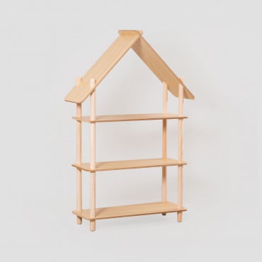 Étagère Avec 3 Étagères En Bois Zita Kids Bois Naturel - Sklum