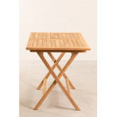 Table de jardin pliante en bois (120x70 cm) Pira, image miniature 4