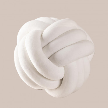 Coussin En Velours Oliver Kids Blanc - Sklum