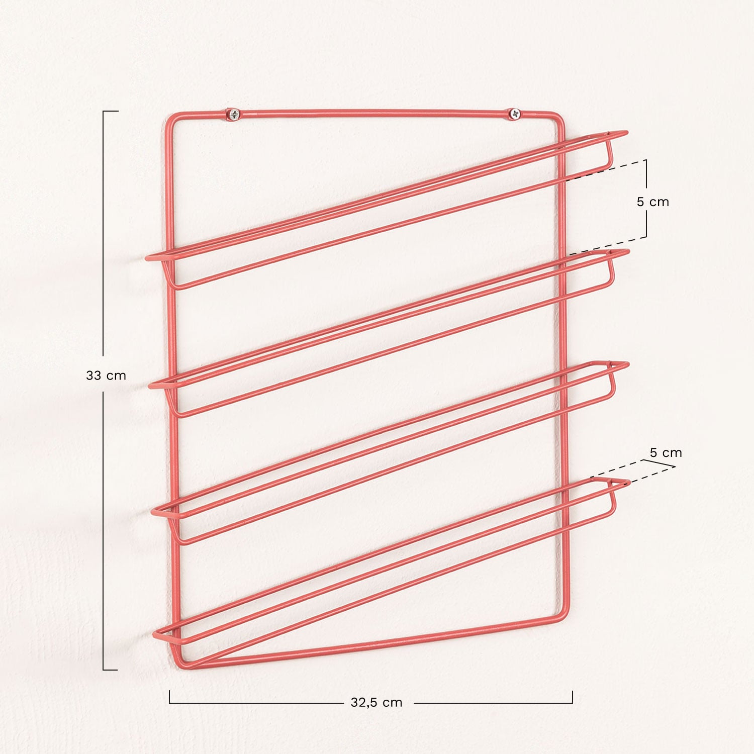 Distributeur de capsules de café en acier Fenet, mesures