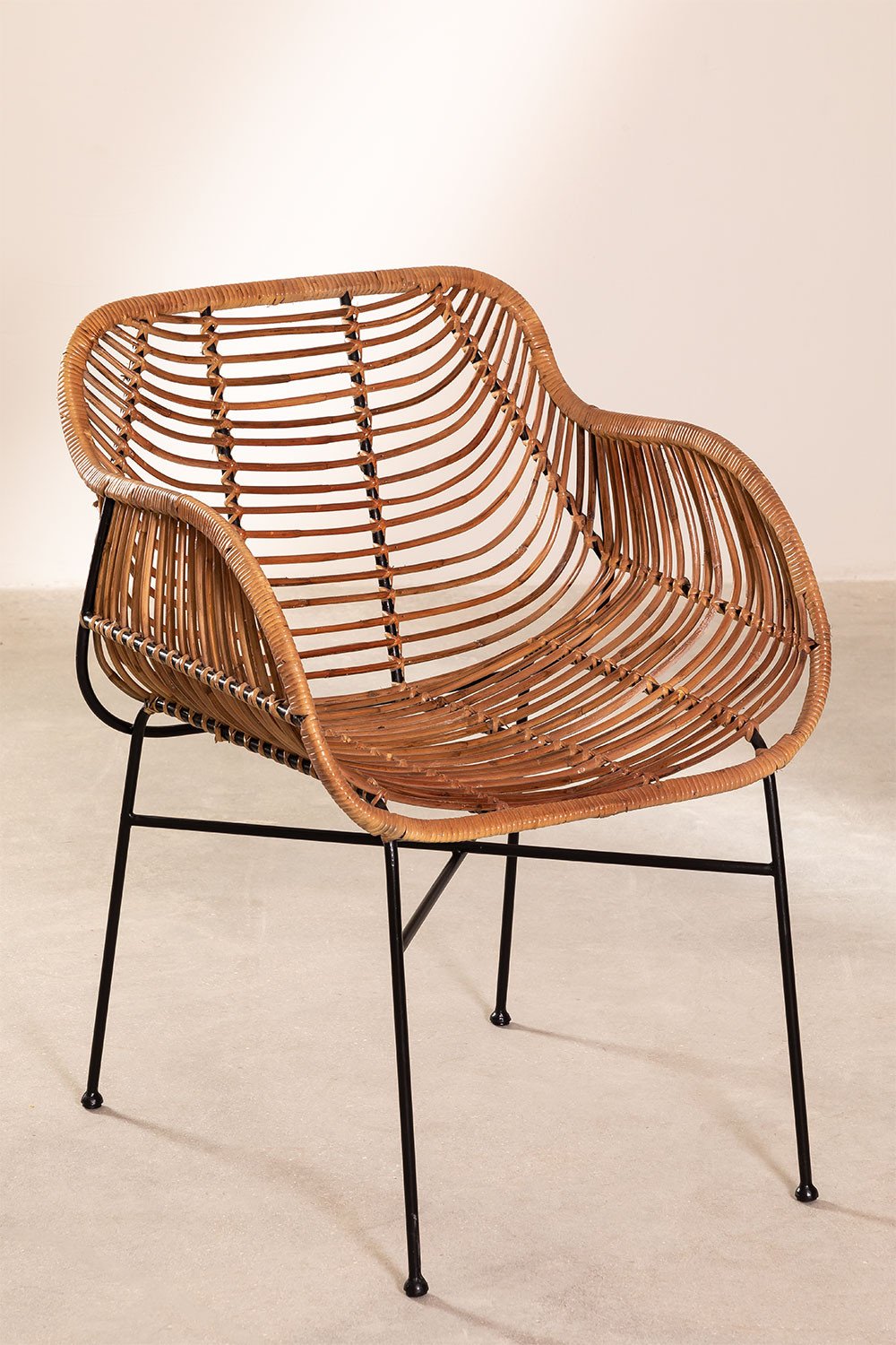 Chaise de salle à manger en rotin Lida SKLUM