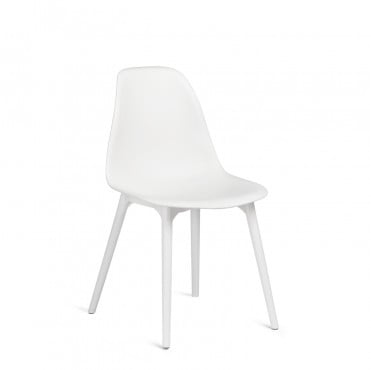 Chaise De Jardin Scand En Polypropylène Blanc - Sklum