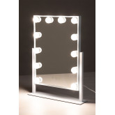 Miroir de coiffeuse avec LED Hollywood, image miniature 1