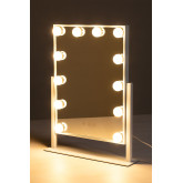 Miroir de coiffeuse avec LED Hollywood, image miniature 3