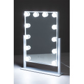 Miroir de coiffeuse avec LED Hollywood, image miniature 4