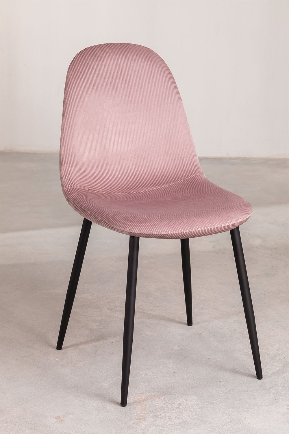 Chaise en velours côtelé Glamm, image de la galerie 2