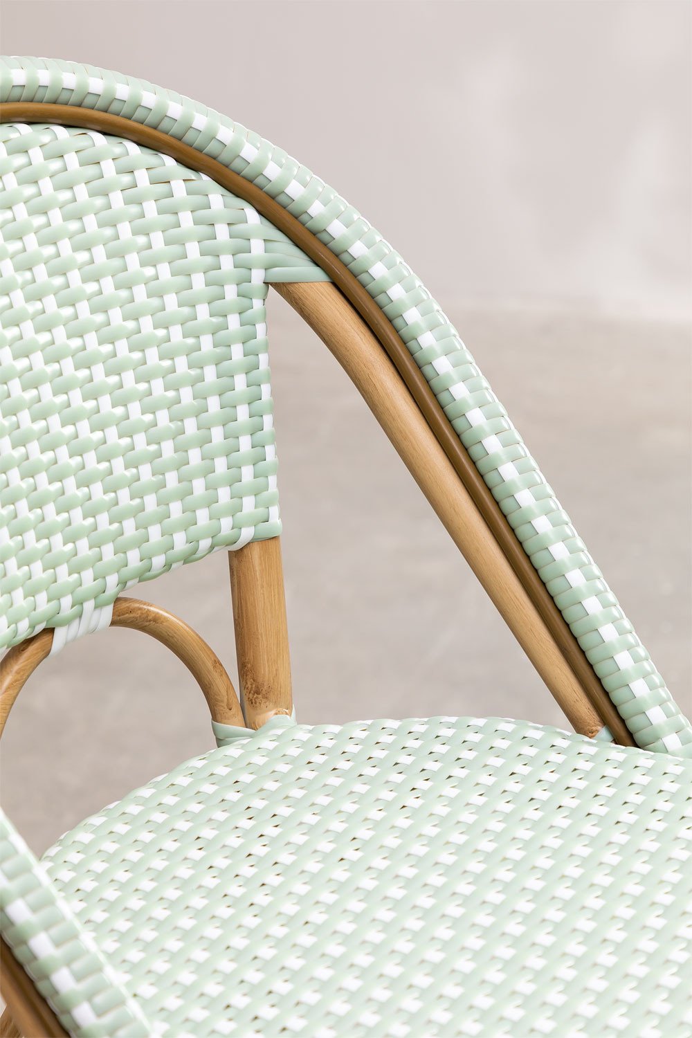 Tabouret Haut de Jardin avec Dossier (76 cm) Alisa Bistro, image de la galerie 4