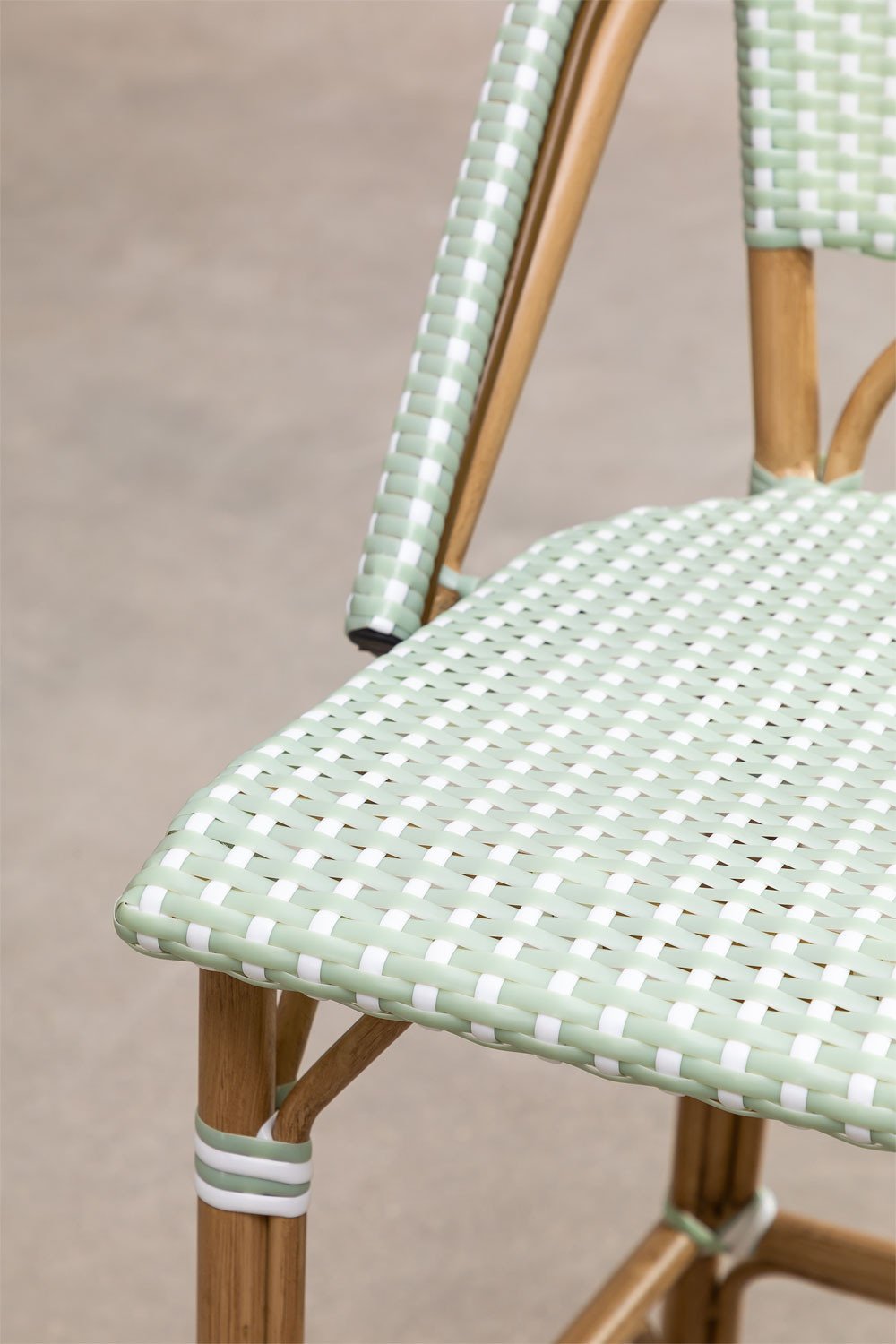 Tabouret Haut de Jardin avec Dossier (76 cm) Alisa Bistro, image de la galerie 5