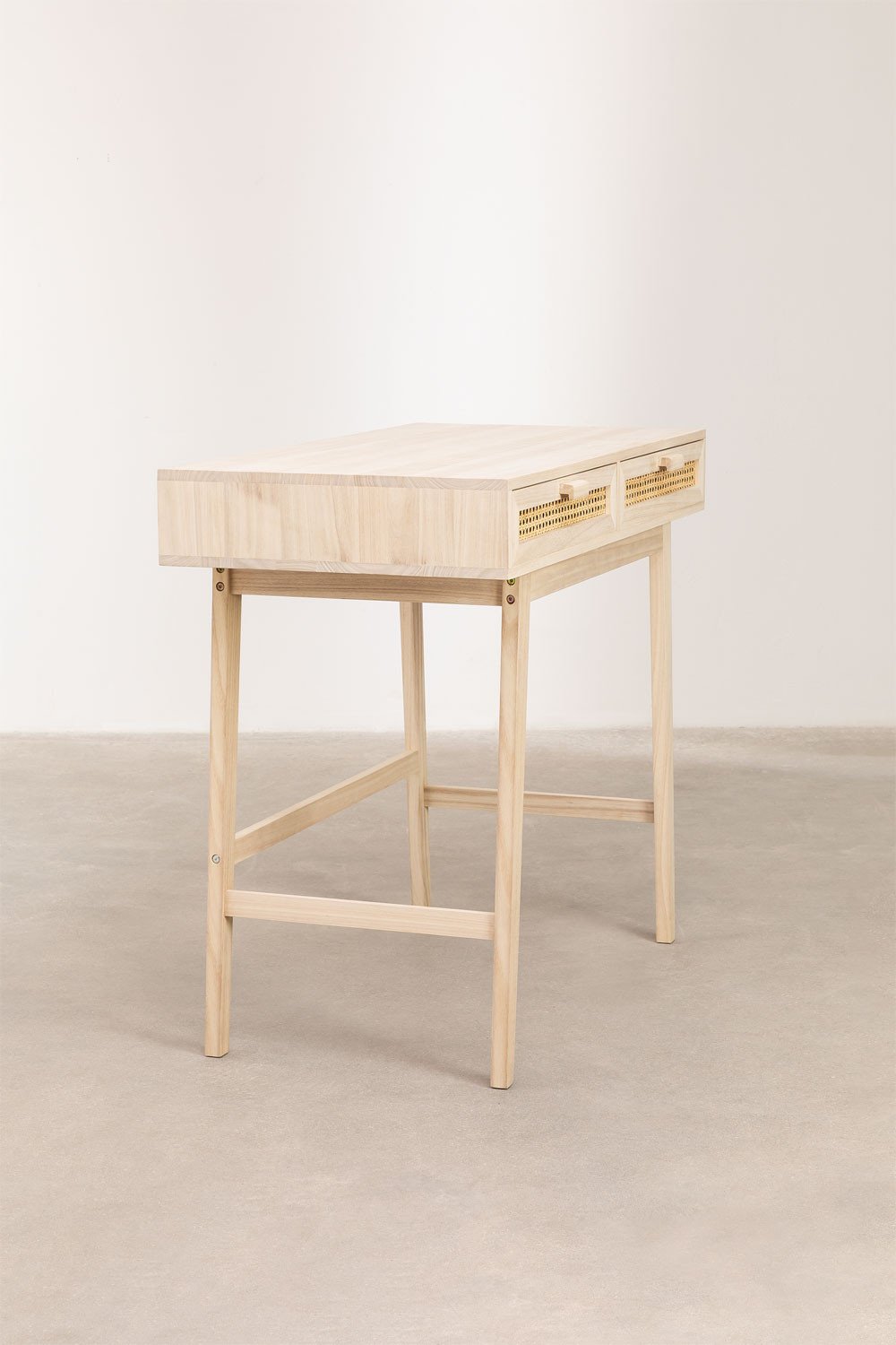 Bureau 100x50 cm en bois avec tiroirs Ralik Design, image de la galerie 3