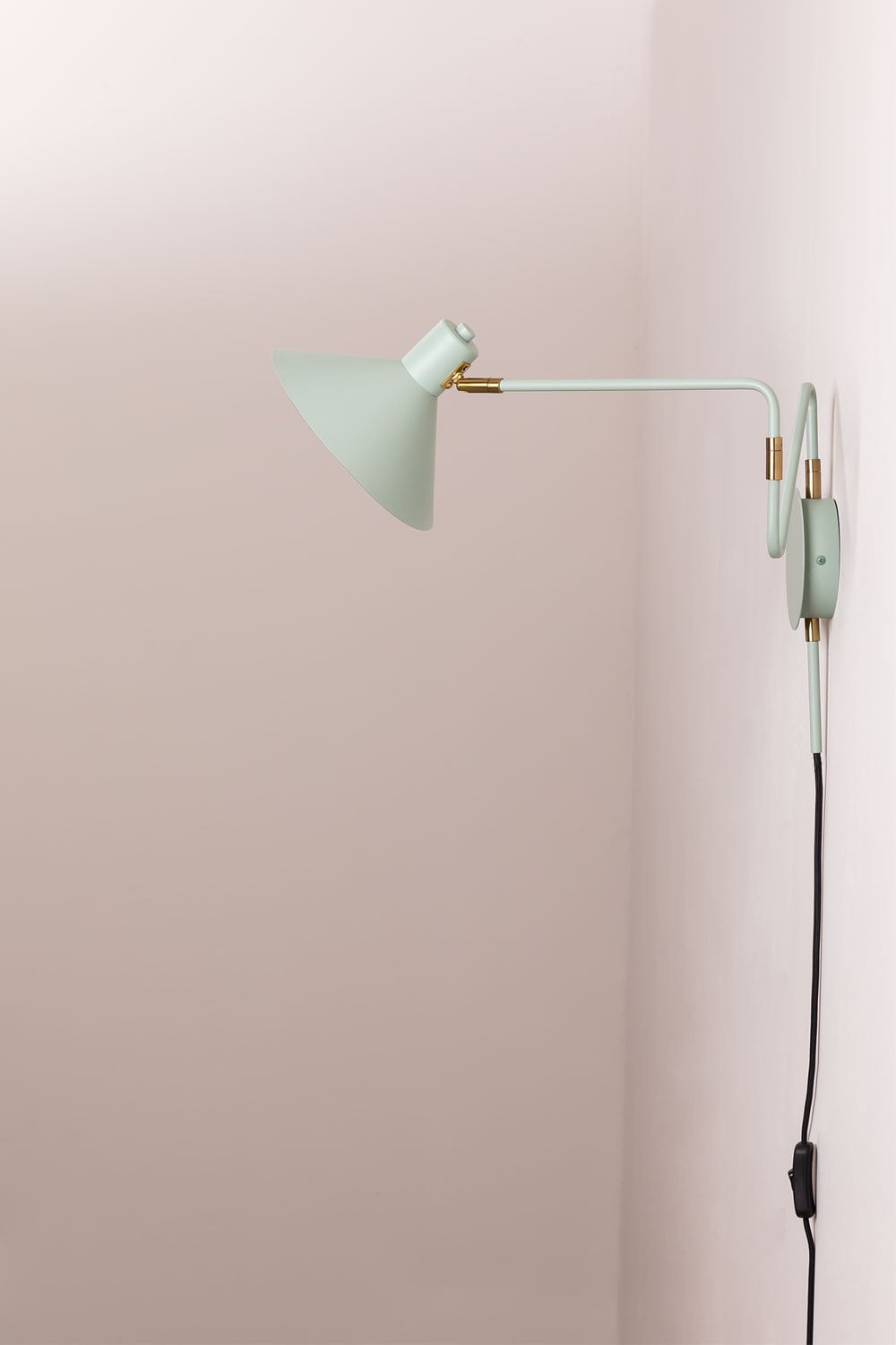 Lampe murale orientable en fer Lizz, image de la galerie 6