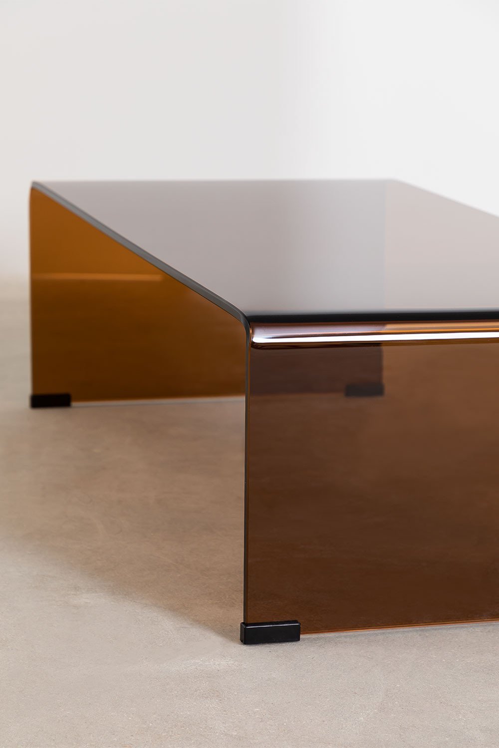 Table basse en verre transparent (110x55 cm) Crhis, image de la galerie 4