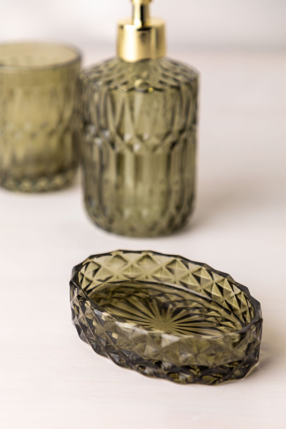 Porte-savon en verre Ovie, image de la galerie 4