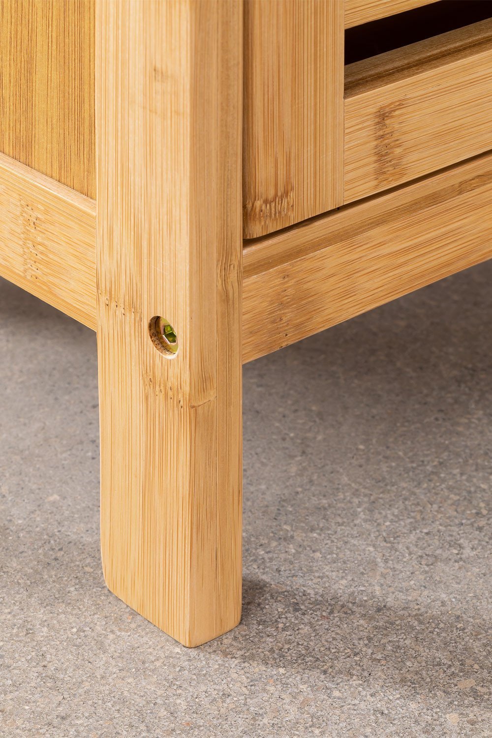 Étagère avec portes en bambou Bernadette, image de la galerie 6