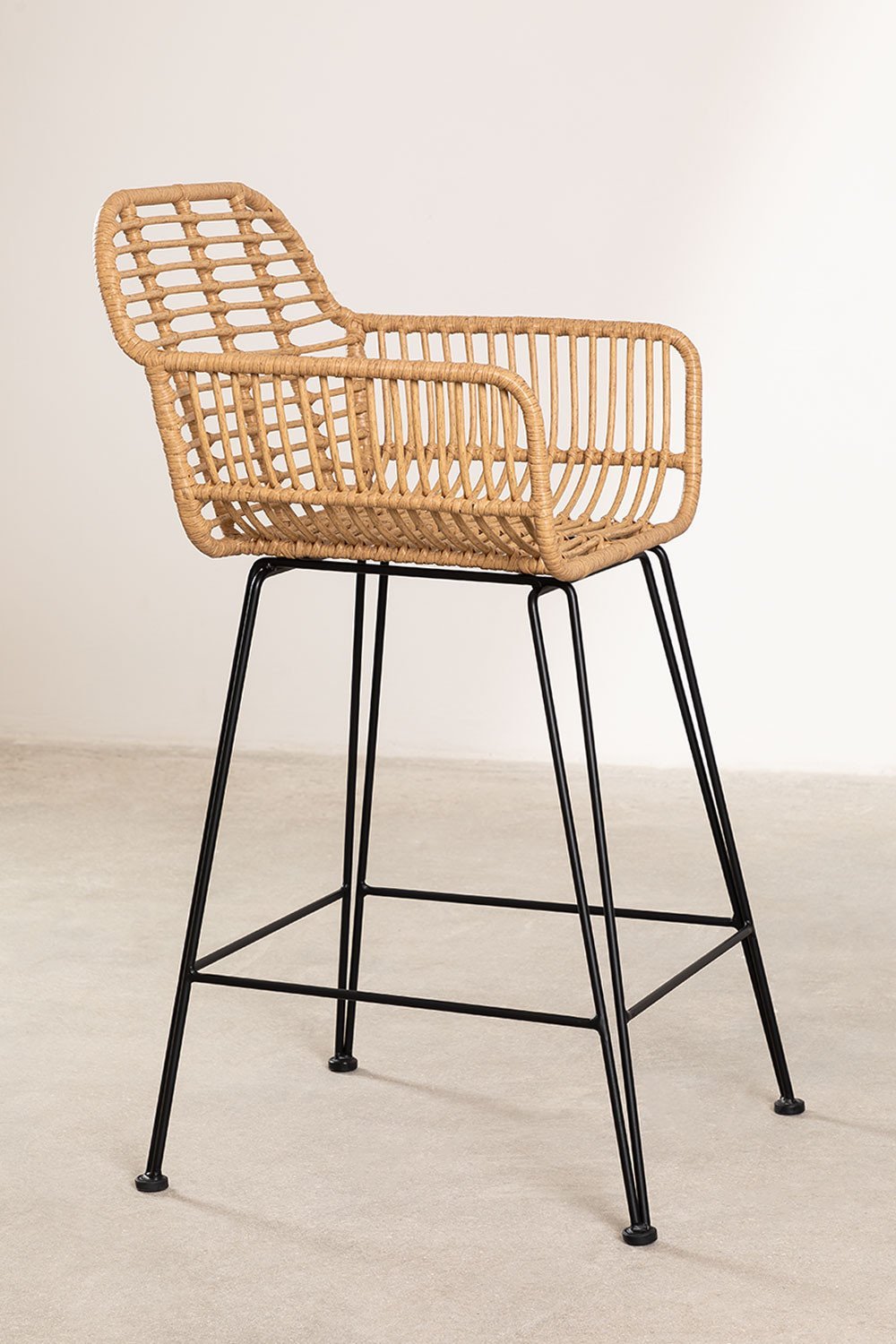 Tabouret de jardin haut en rotin Eska, image de la galerie 2