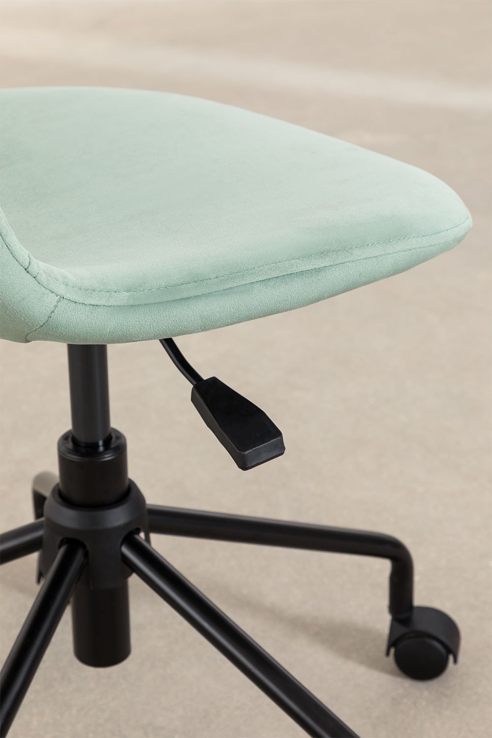 Chaise de bureau en velours Glamm, image de la galerie 6