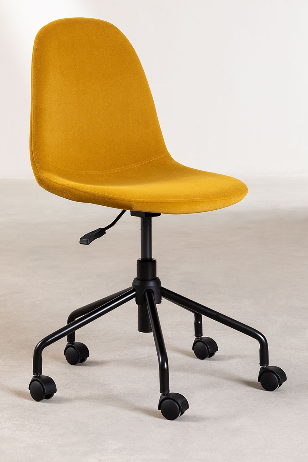 Chaise de bureau en velours Glamm, image de la galerie 3