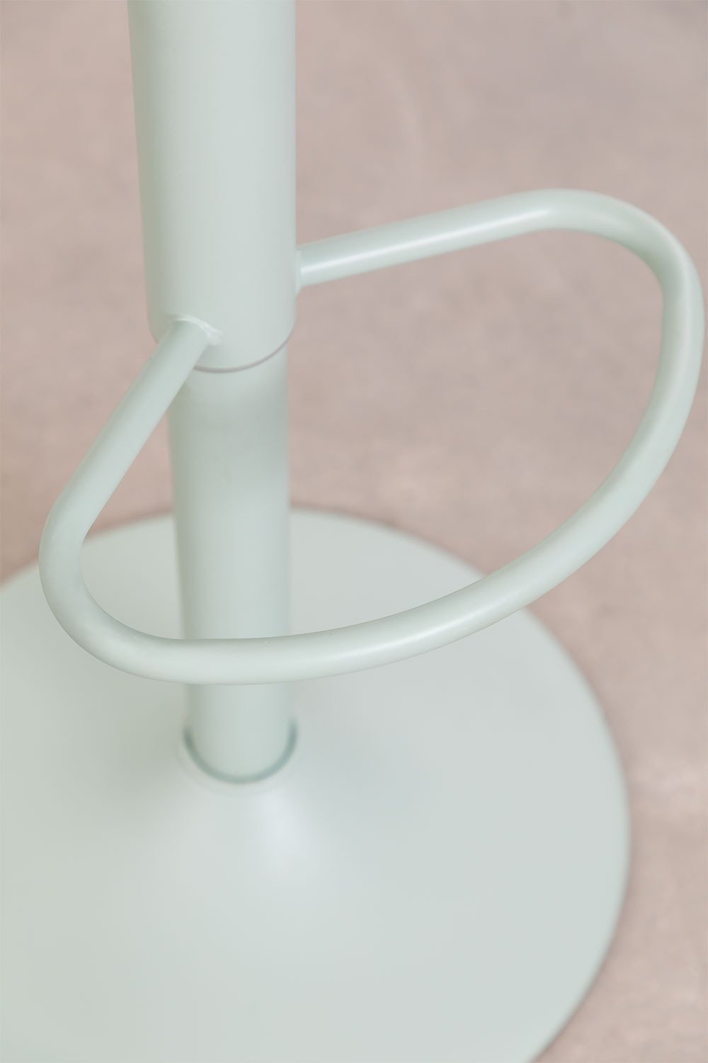 Tabouret haut réglable Bardder en acier et bois d'orme, image de la galerie 5