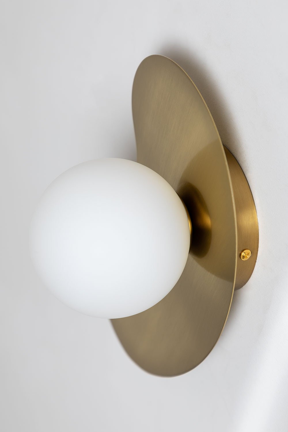 Applique en fer avec boule en verre Travis, image de la galerie 5