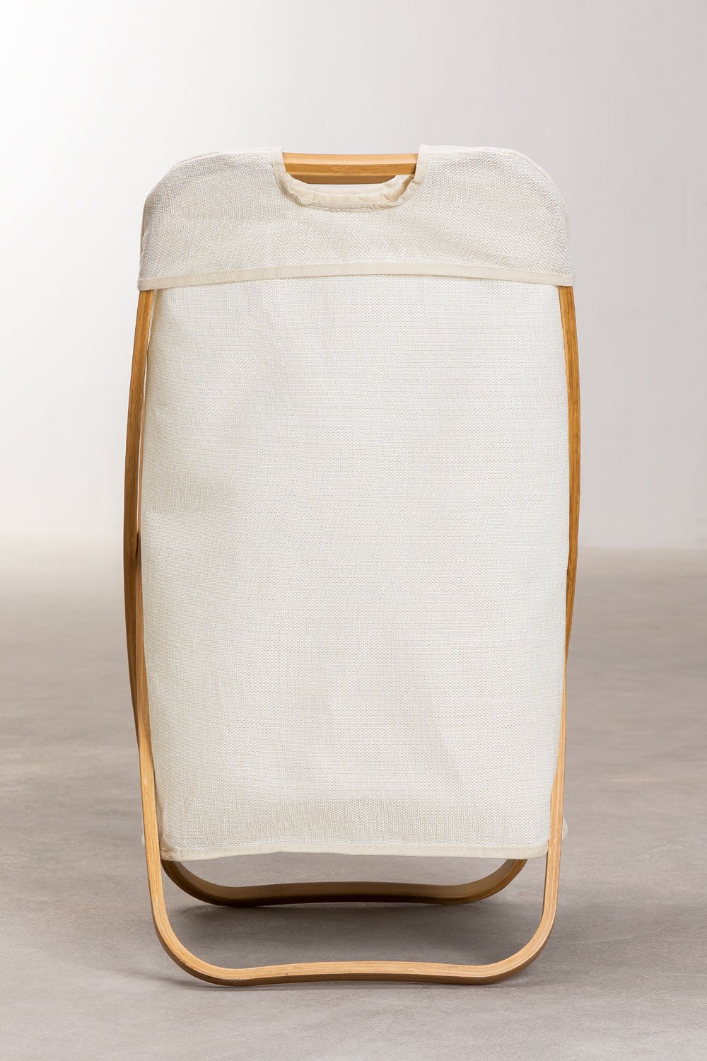 Panier à linge en bambou et polyester Brais, image de la galerie 5