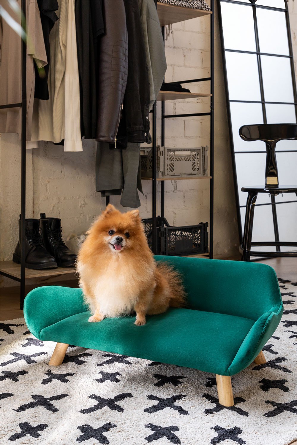 Lit pour Animaux de Compagnie en Velours Dumper, image de la galerie 1