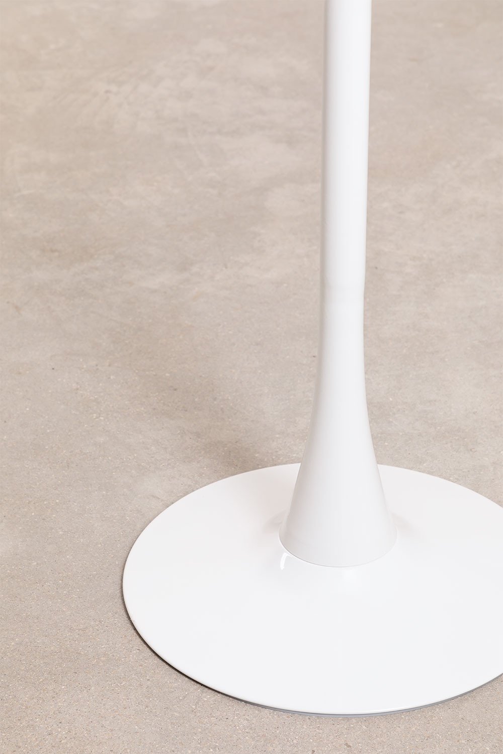 Table haute ronde en MDF et métal (Ø60 cm) Style Ivet, image de la galerie 4