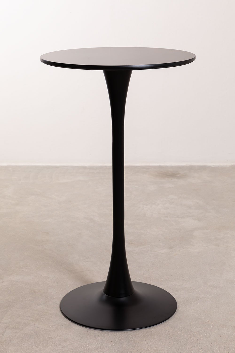 Table Haute Ronde en MDF et Métal (Ø60 cm) Ivet Style, image de la galerie 2