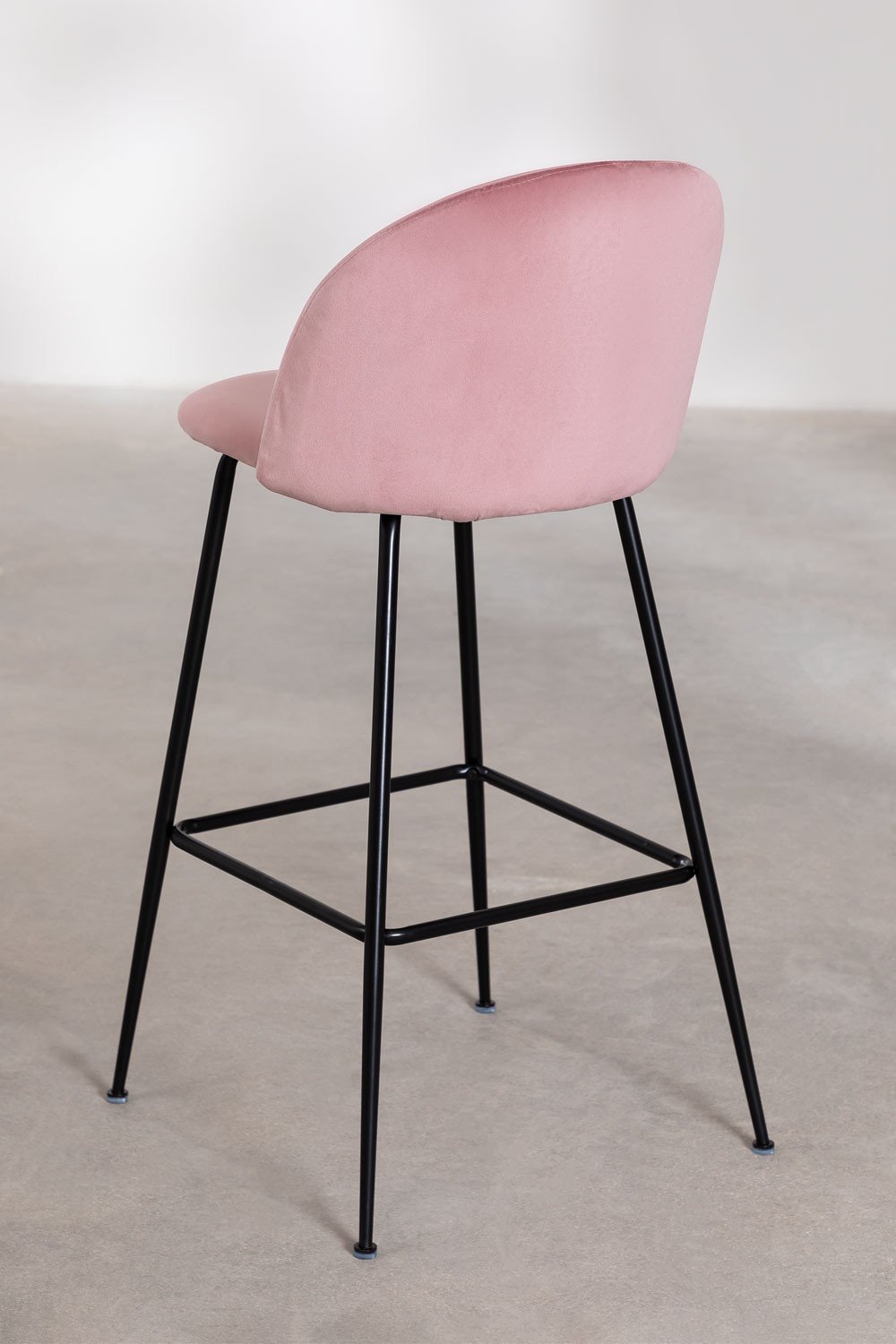 Tabouret haut en velours Kana Design, image de la galerie 4